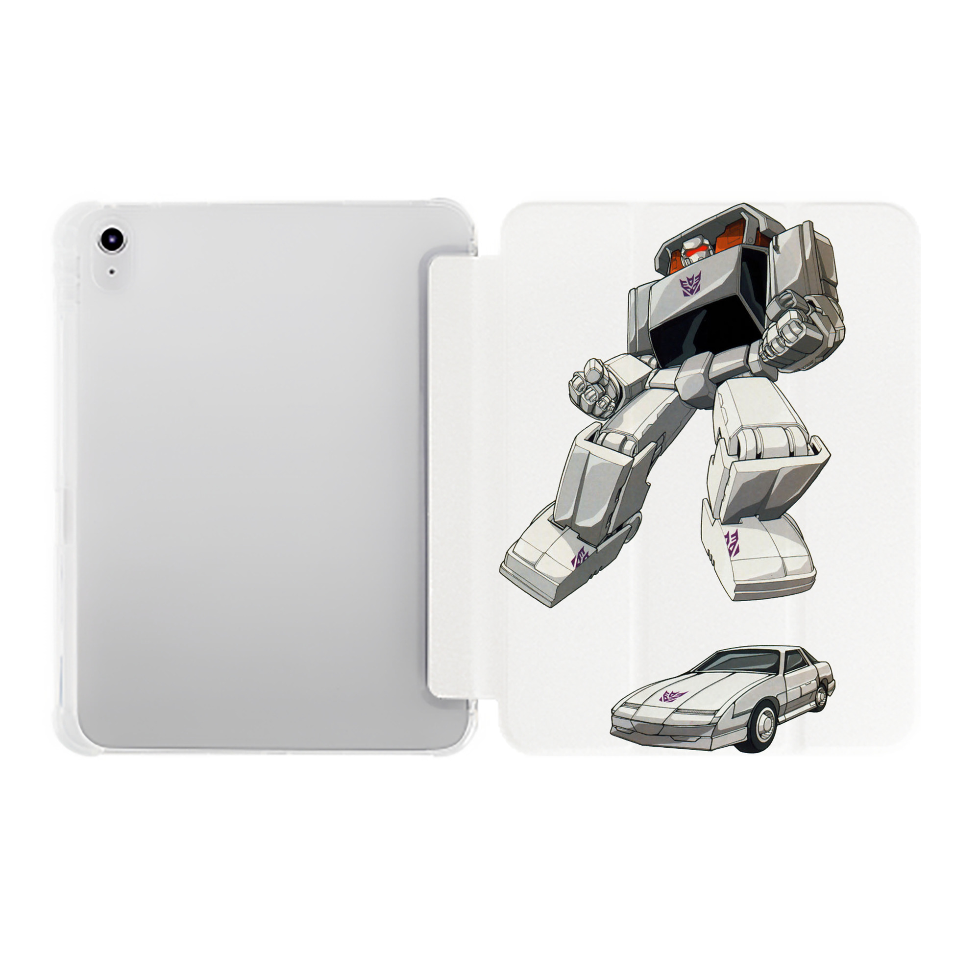 （画像用）  IPad ケース ペン収納付き 三つ折りスタンド PUレザー×シリコン 対応機種9.5/10.5/10.9インチ